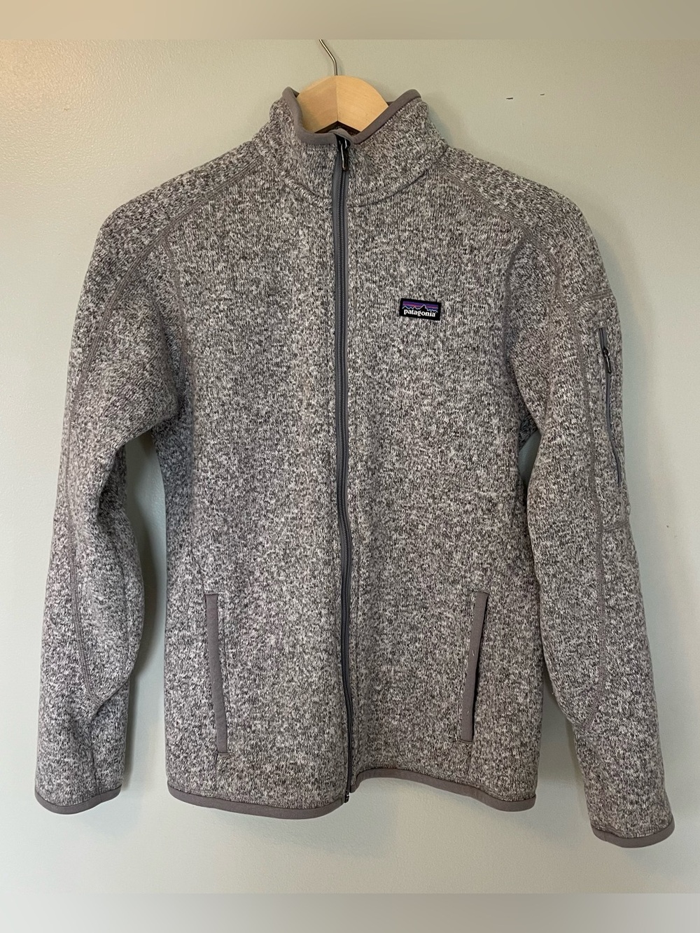 Patagonia Better Sweater Heather Gray Lightweight Full-Zip Jacket